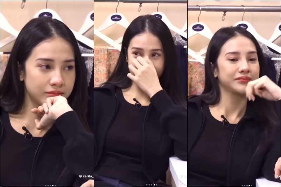 Anya Geraldine menangis saat ditanya soal keluarga